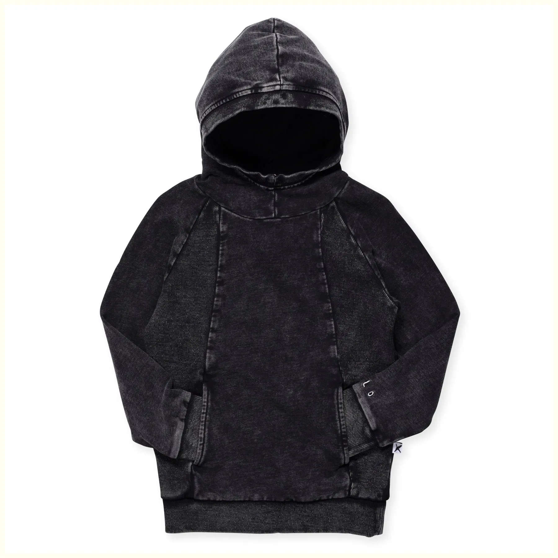 Minti Blasted Slope Hoody - Black Wash
