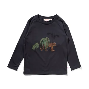 Missie Munster Big Cat LS Tee - Black