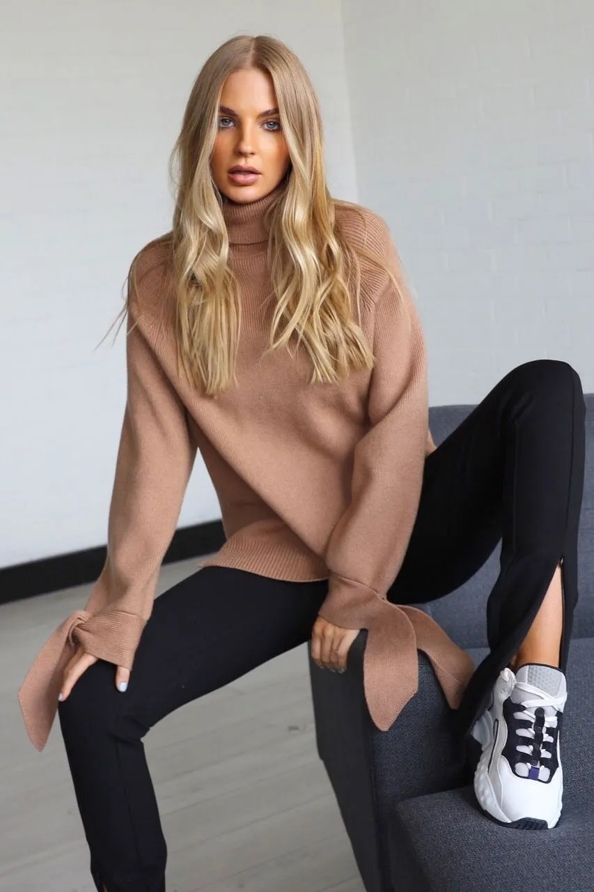 Molly camel knit