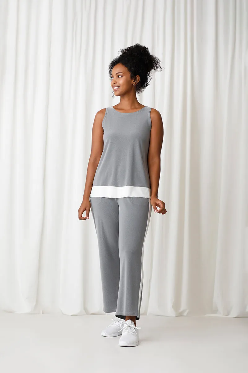 Motion Tank | Melange Silver/Wht