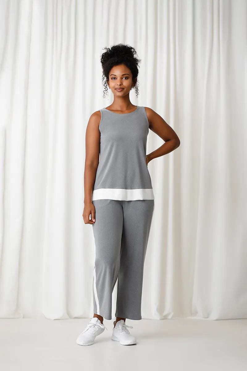 Motion Tank | Melange Silver/Wht