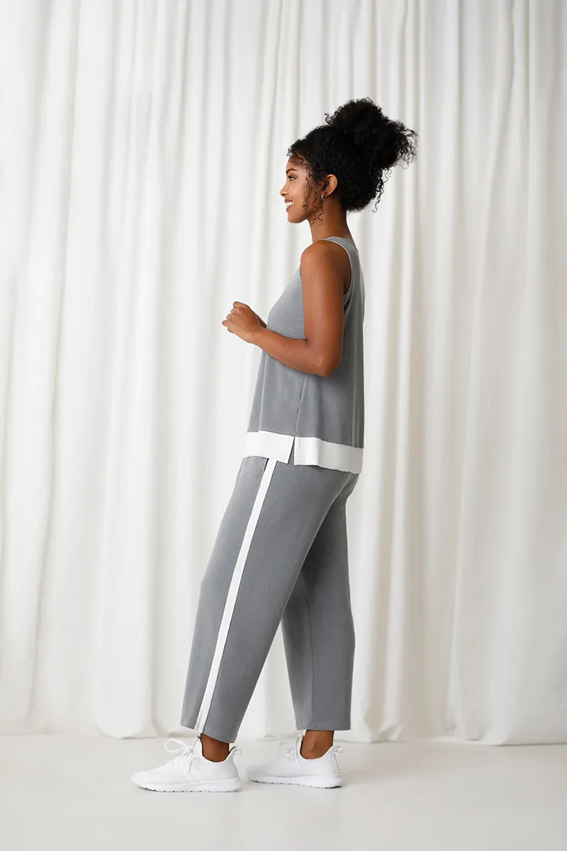 Motion Tank | Melange Silver/Wht