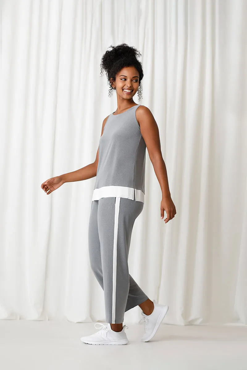 Motion Tank | Melange Silver/Wht
