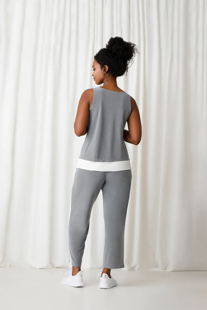 Motion Tank | Melange Silver/Wht