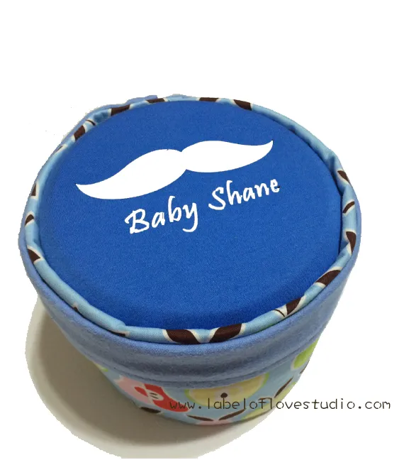 Moustache Personalized Diaper Cake