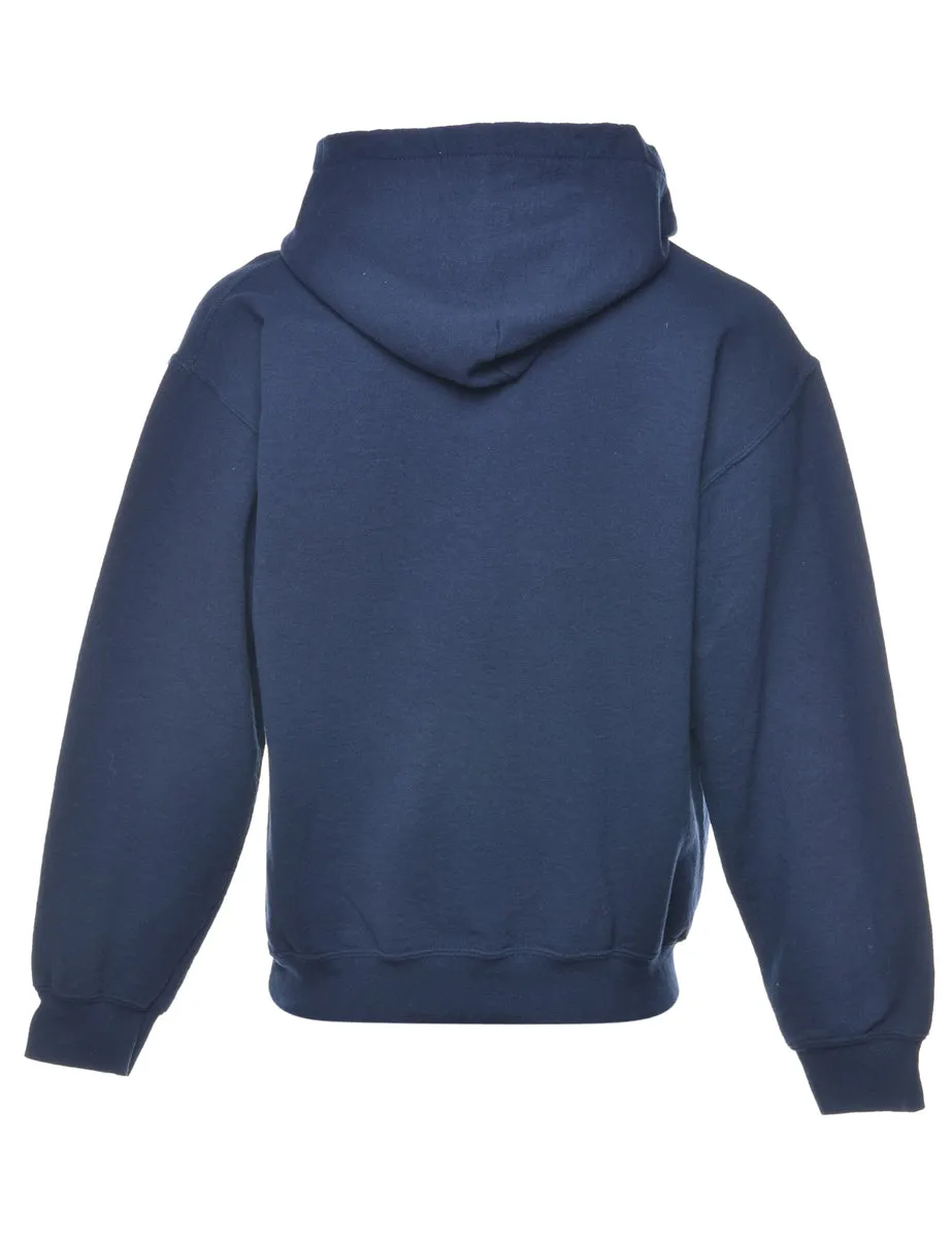 Navy Kulshan Printed Hoodie - S