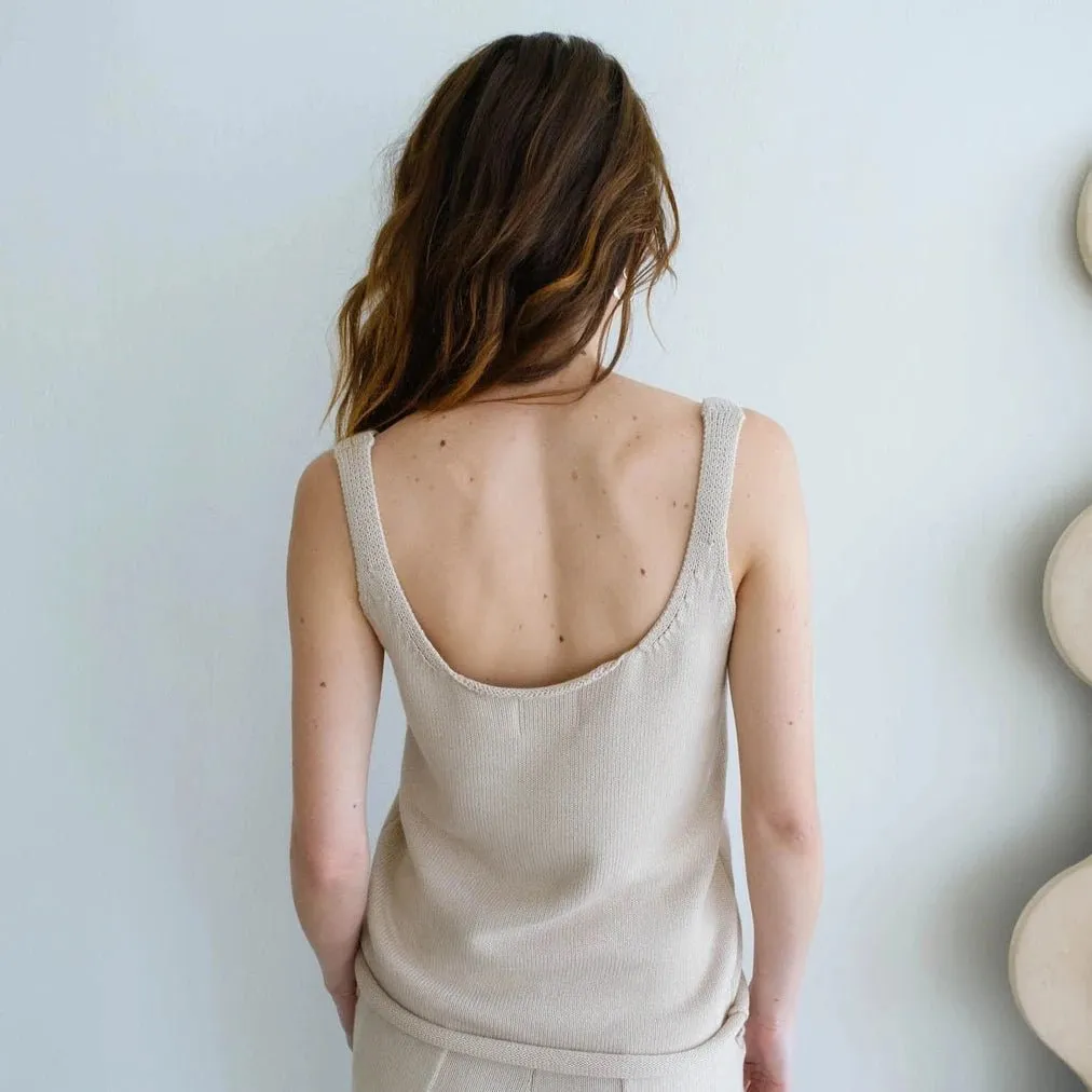Oat Knit Tank