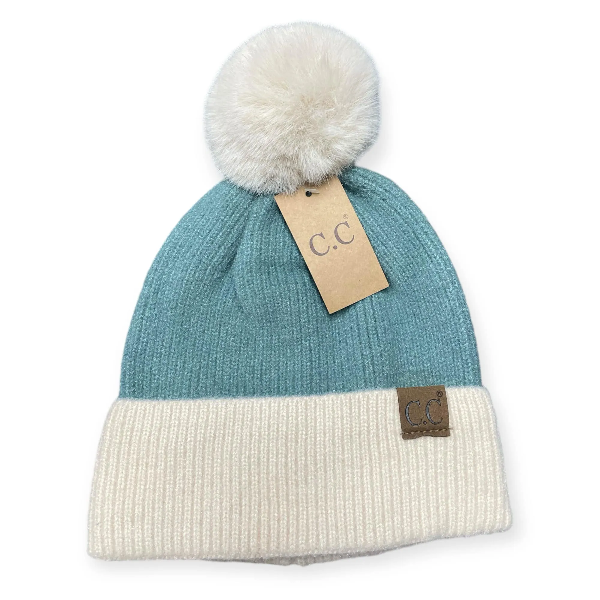 OH SO SOFT BEANIE by: C.C. (Teal)