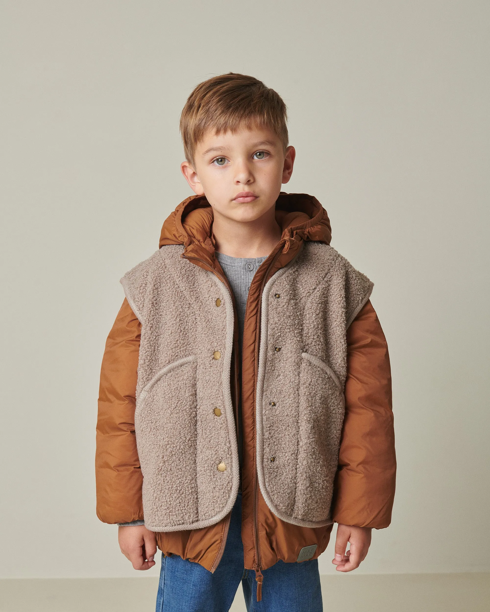 Ordell Jacket, Puffer Jacket - Dark Fudge
