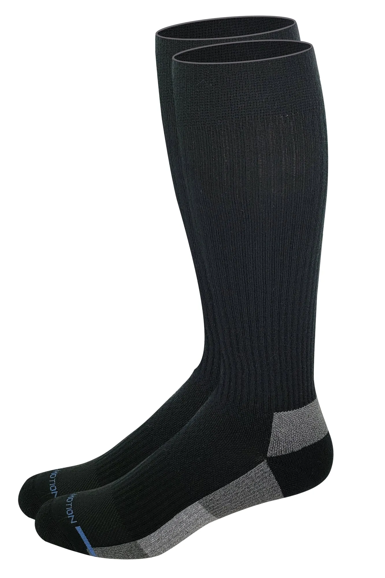Outdoor Compression Knee-High Socks For Men | Dr Motion Socks |Color Block Cushion