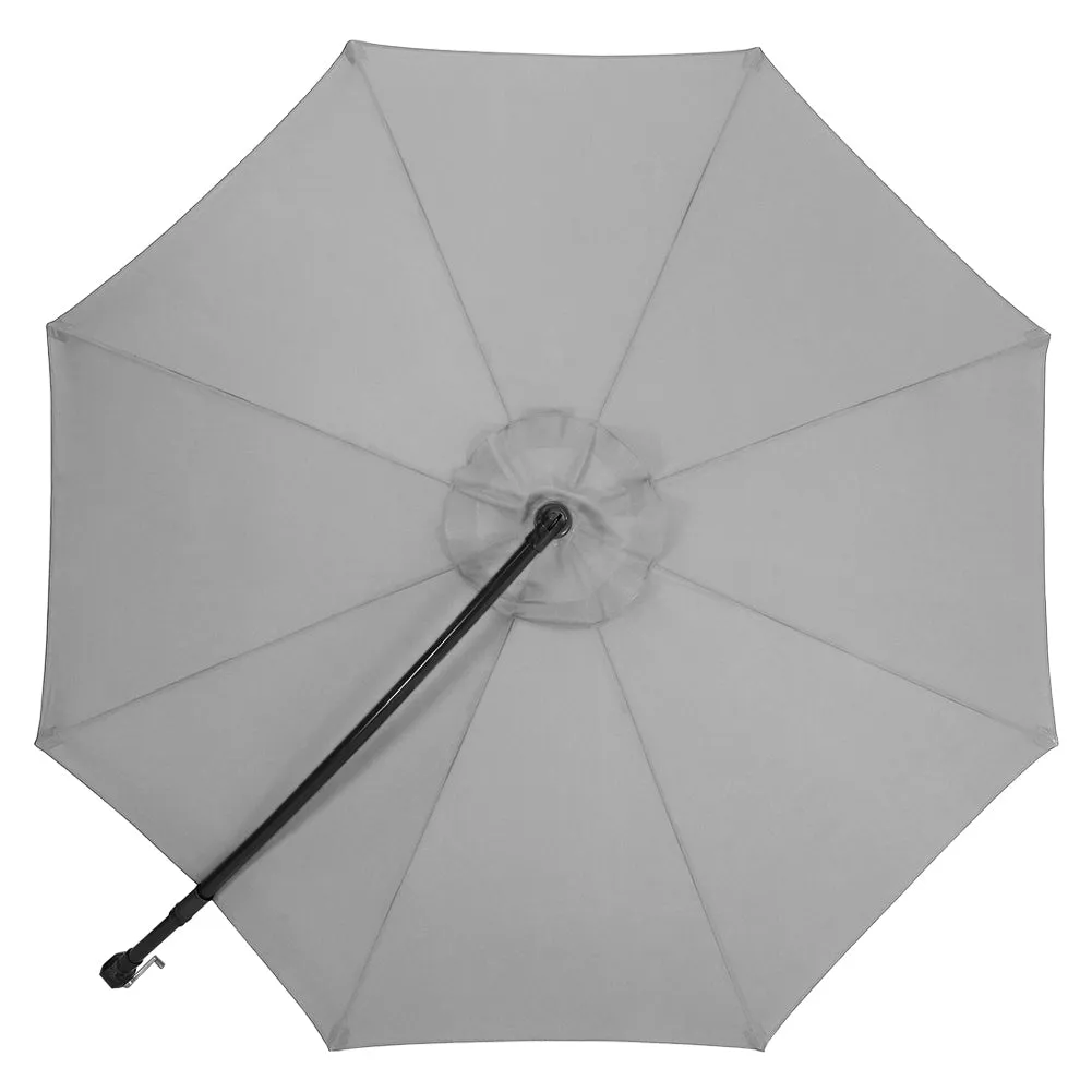 Outdoor Large 3M Cantilever Parasol Light Grey