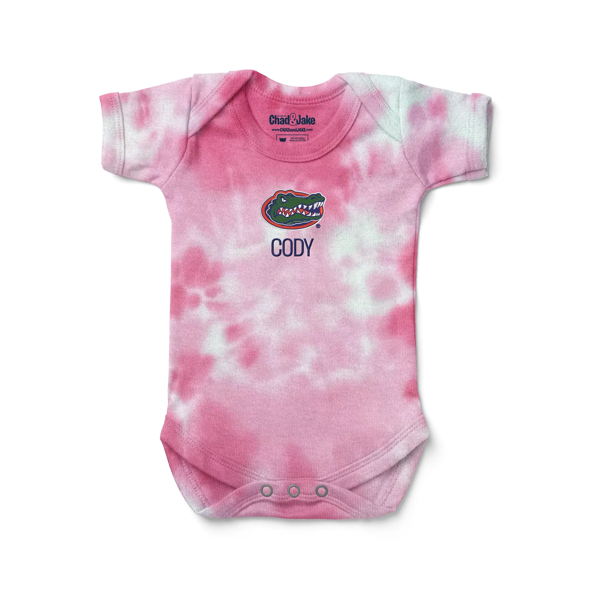 Personalized Florida Gators Tie Dye Bodysuit