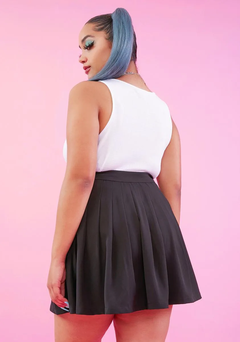 Plus Fly To The Rescue Pleated Skirt