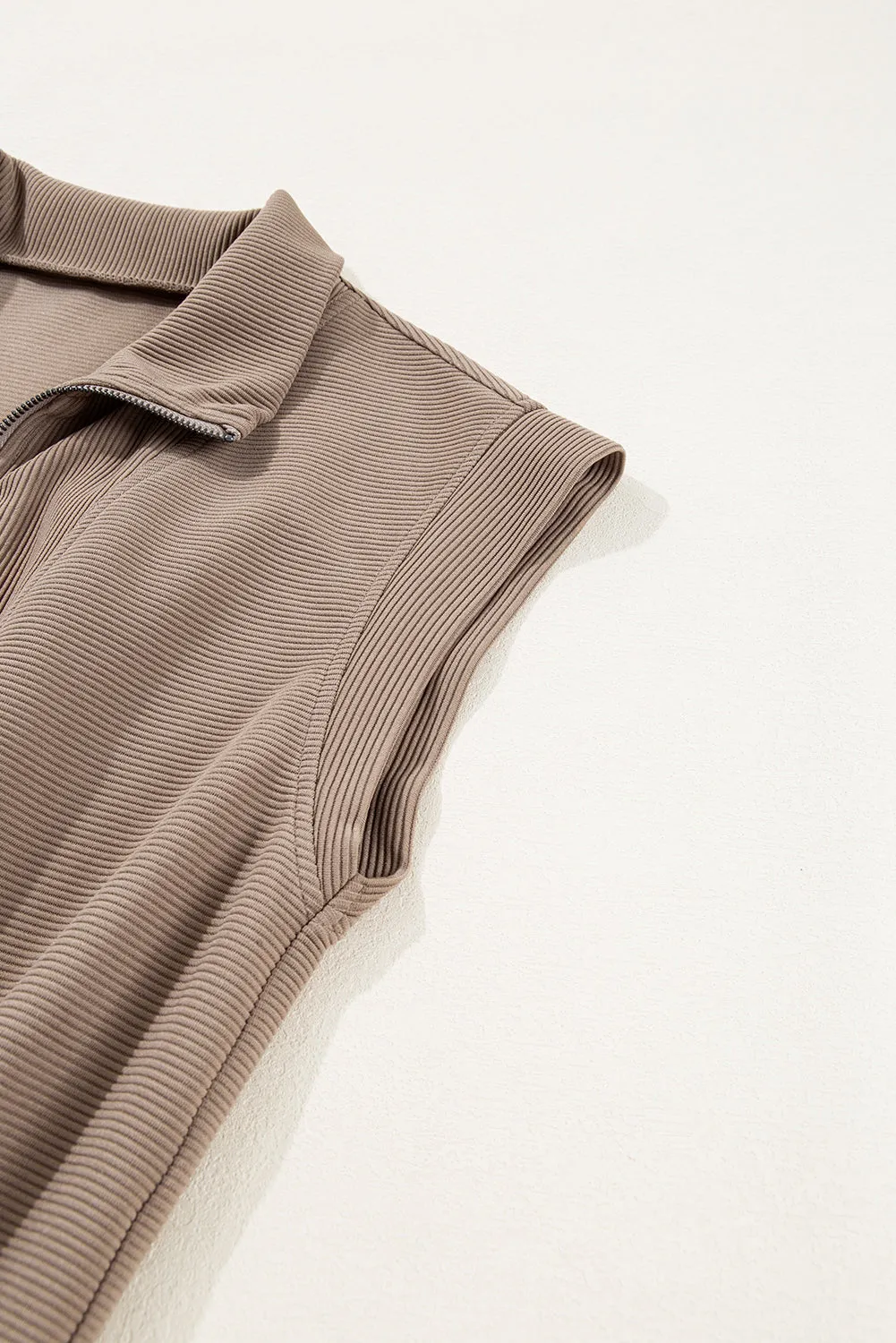PREORDER: The Blanca Zipper Ribbed Romper 2.24.25