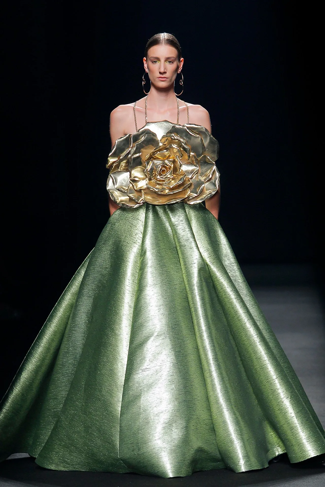Princess Dress with Large Flower and Chains