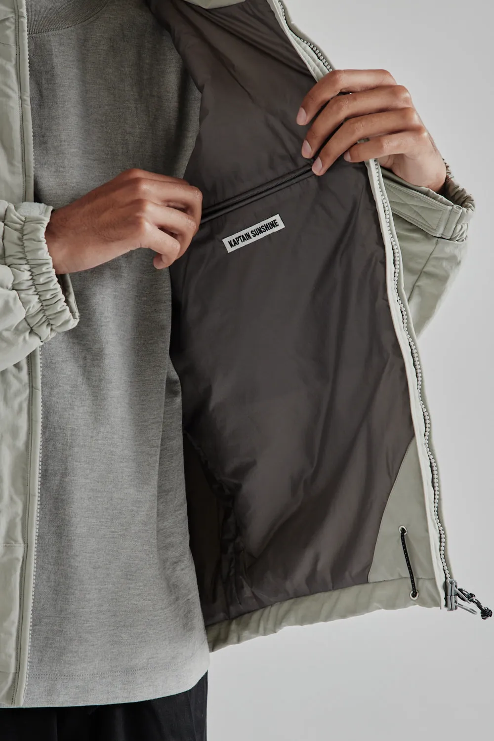 Puffer Mil Jacket - Light Grey