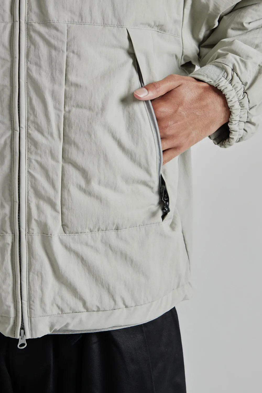 Puffer Mil Jacket - Light Grey