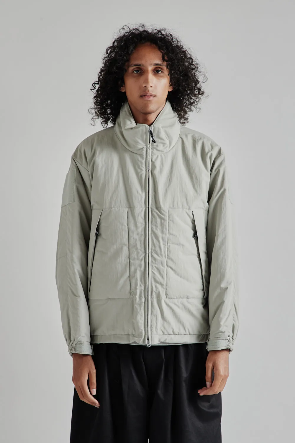 Puffer Mil Jacket - Light Grey
