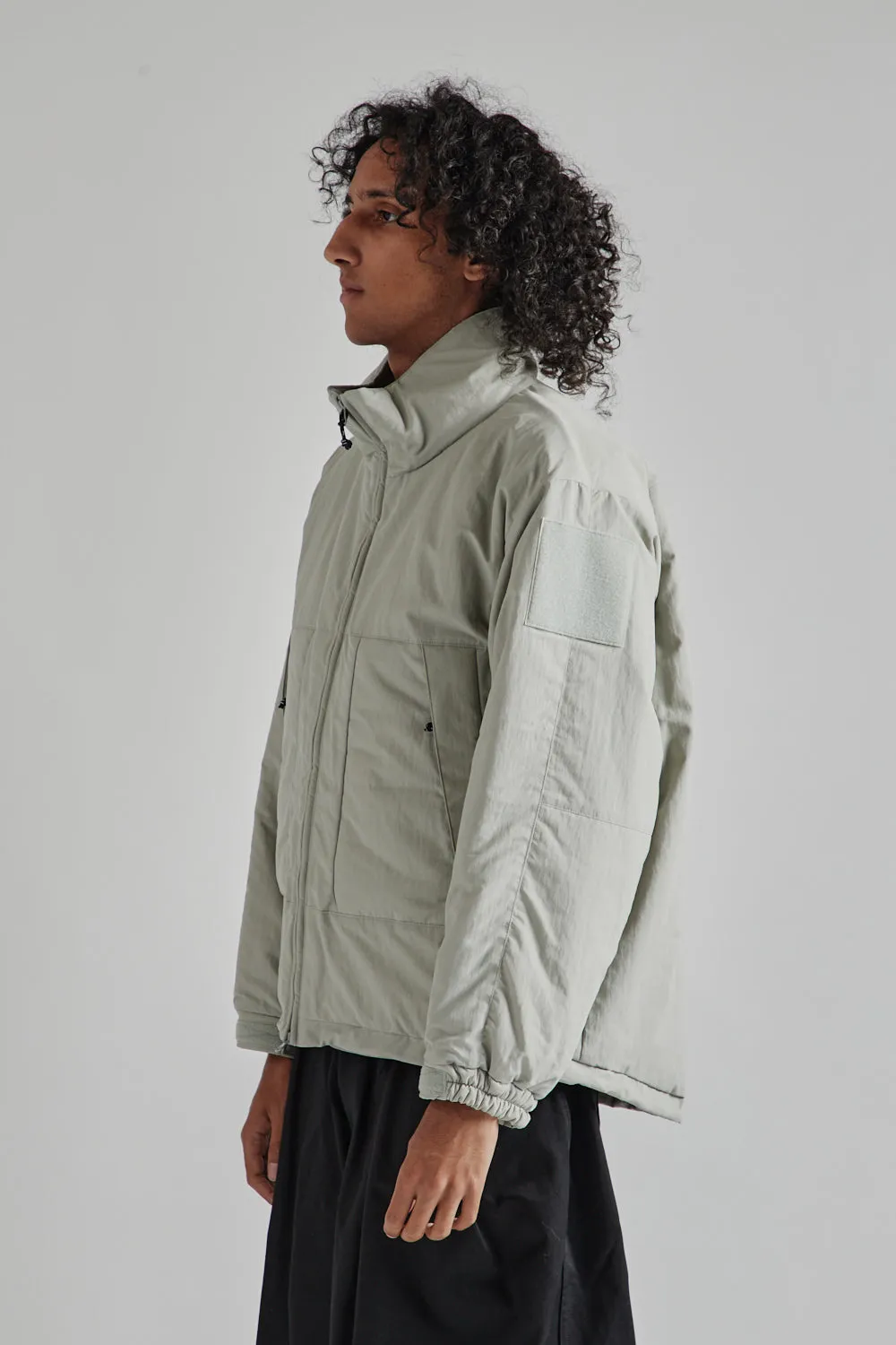 Puffer Mil Jacket - Light Grey