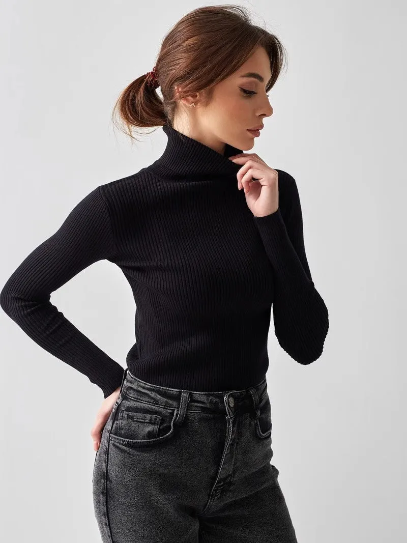 Pullover High-Neck Winter Base Layer Top