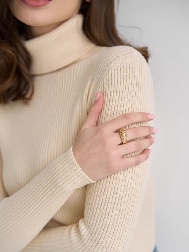 Pullover High-Neck Winter Base Layer Top