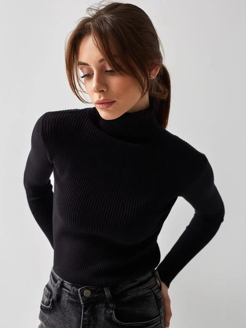 Pullover High-Neck Winter Base Layer Top