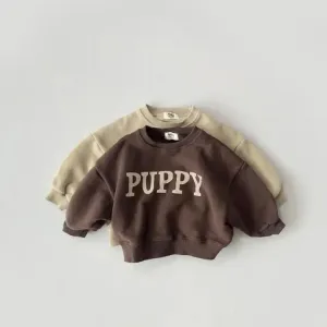 'PUPPY' Print Sweatshirt