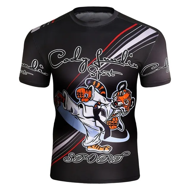 Rash Guard Compression T Shirt Mens Short Sleeve Different Styles SALE