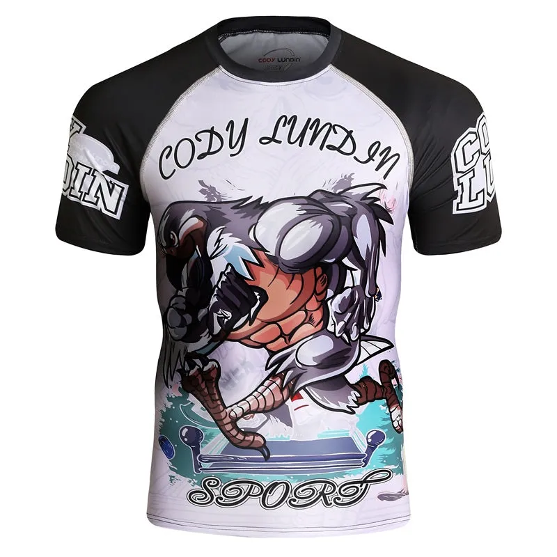 Rash Guard Compression T Shirt Mens Short Sleeve Different Styles SALE