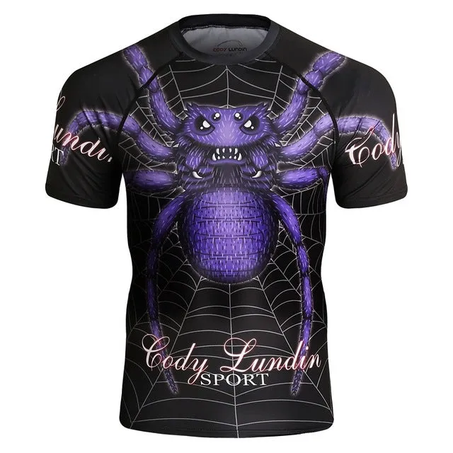 Rash Guard Compression T Shirt Mens Short Sleeve Different Styles SALE