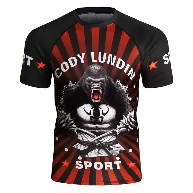 Rash Guard Compression T Shirt Mens Short Sleeve Different Styles SALE