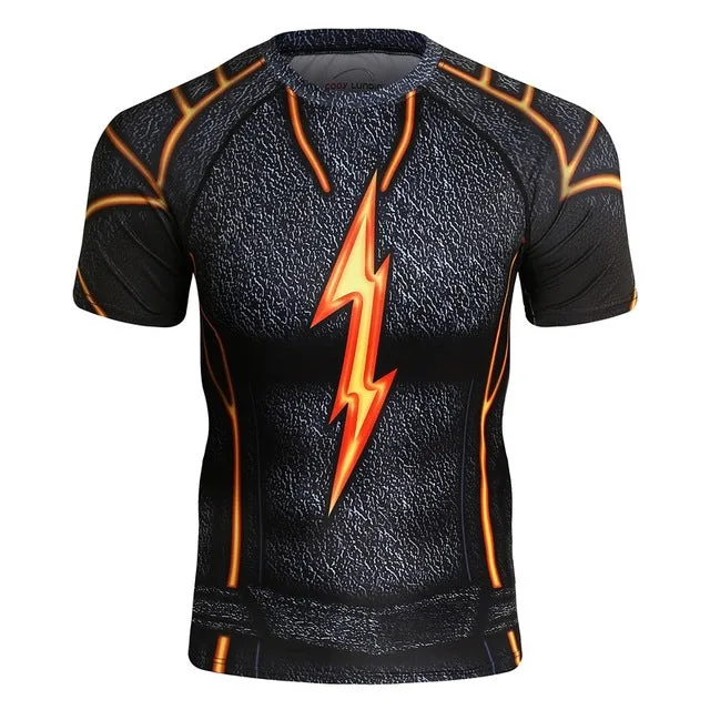Rash Guard Compression T Shirt Mens Short Sleeve Different Styles SALE