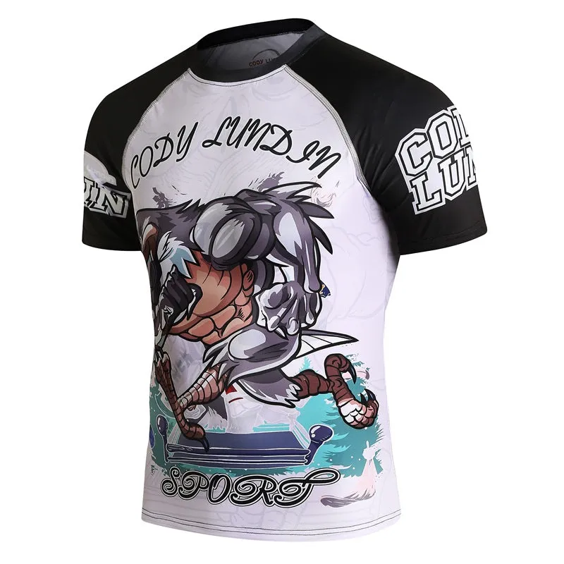 Rash Guard Compression T Shirt Mens Short Sleeve Different Styles SALE