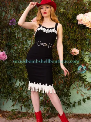 Rebel Love Patsy Western Fringe Pencil Dress