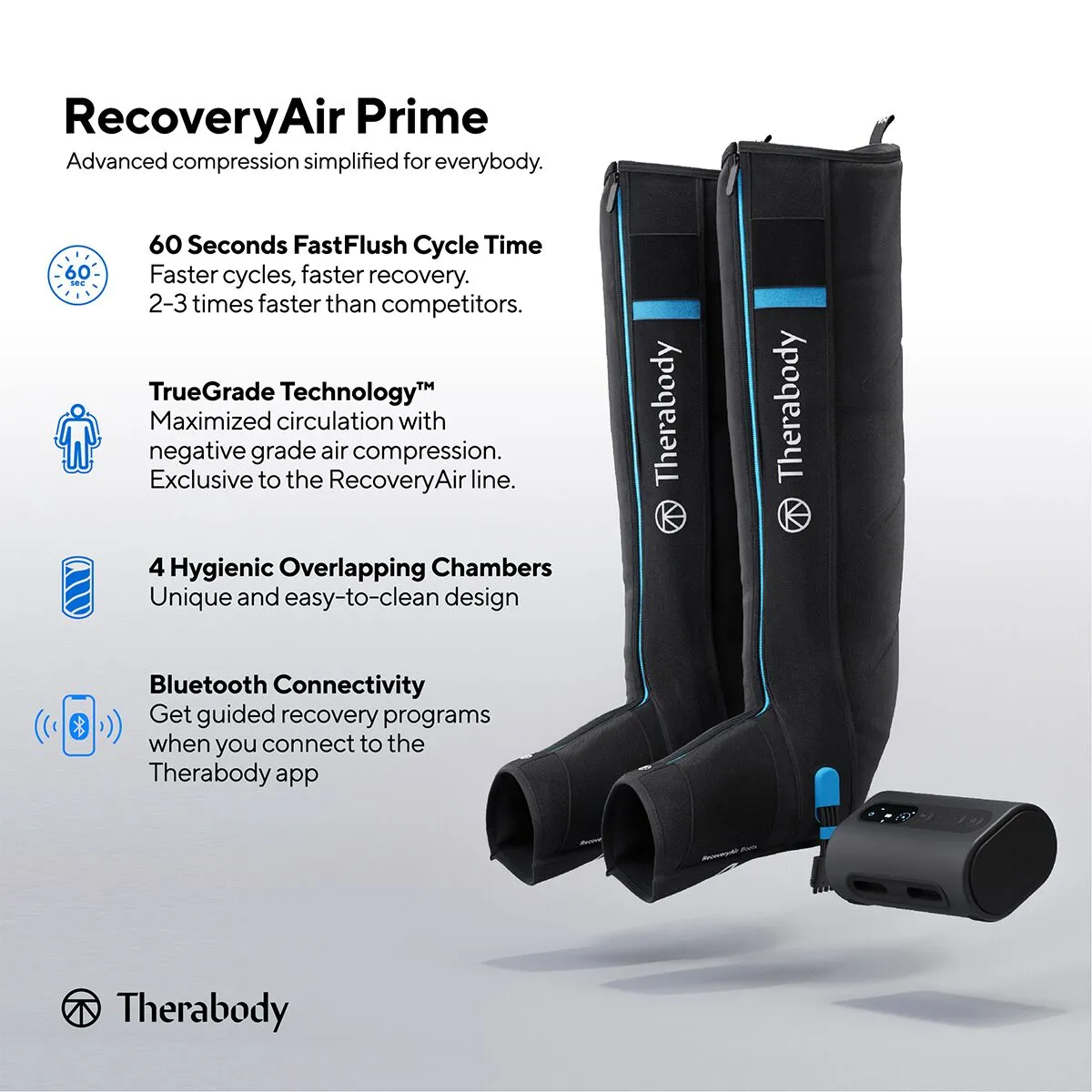 RecoveryAir Prime Compression Boots with Pump, 1 Kit