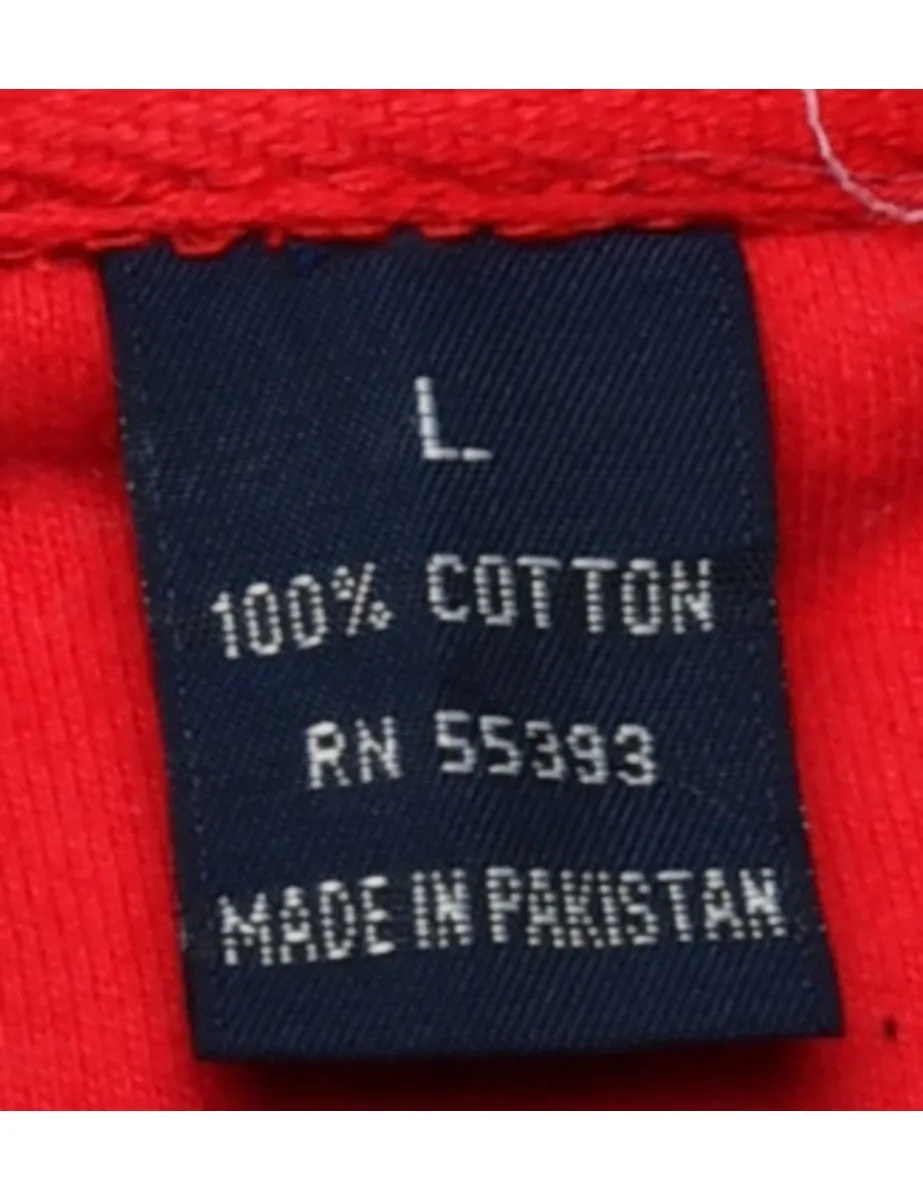 Red Plain Sweatshirt - L