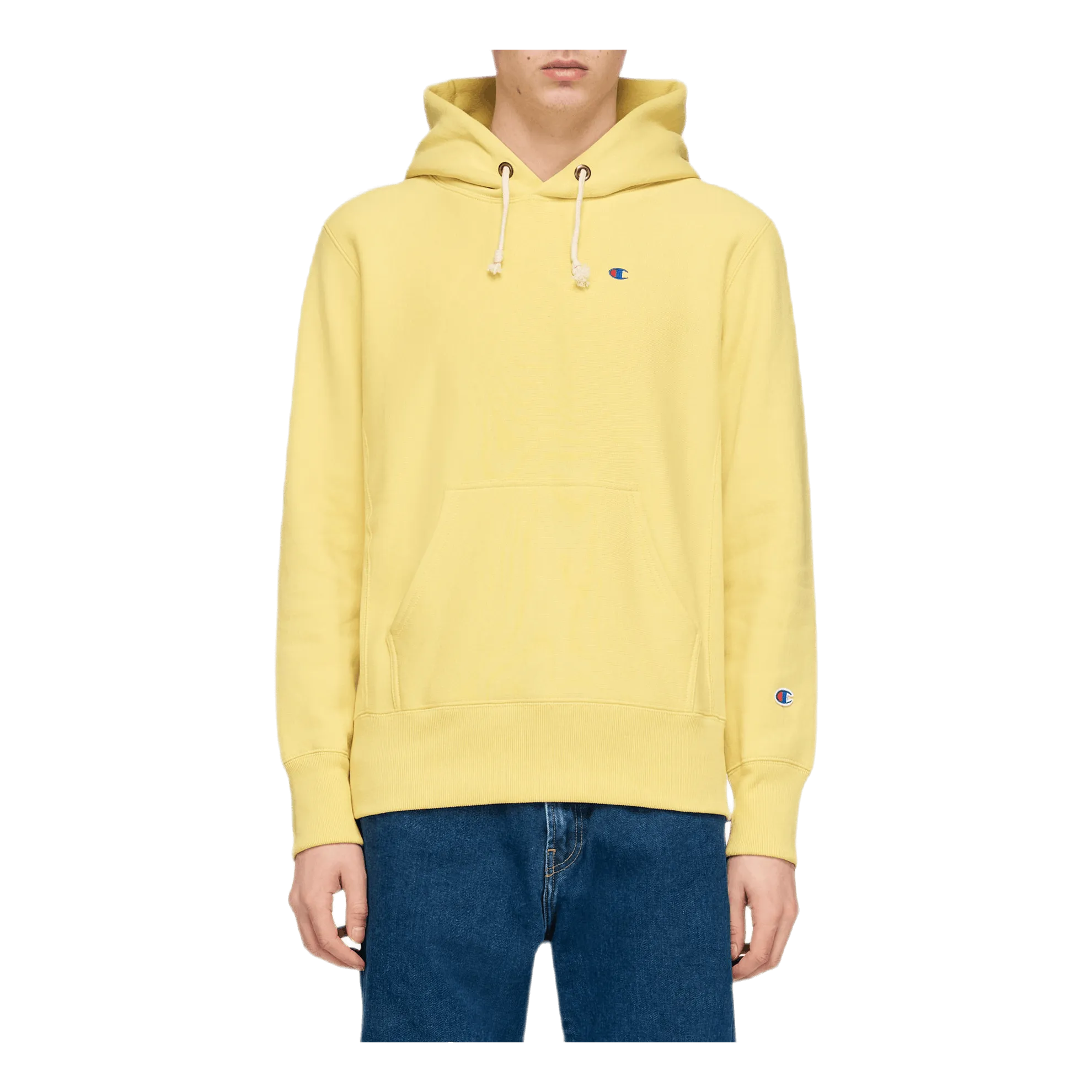 Reverse Weave Pullover Hood Khaki