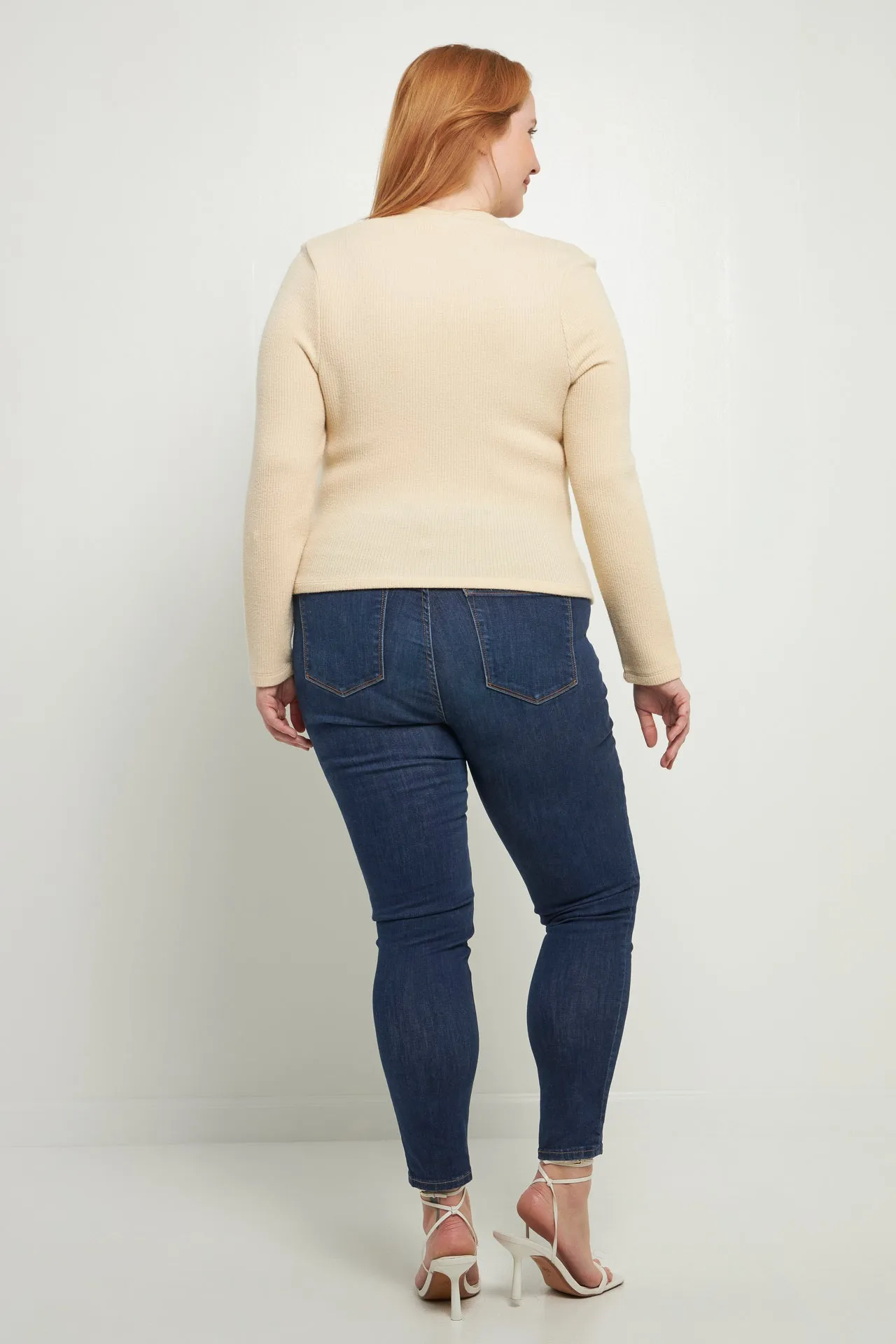Ribbed Fitted Knit Top