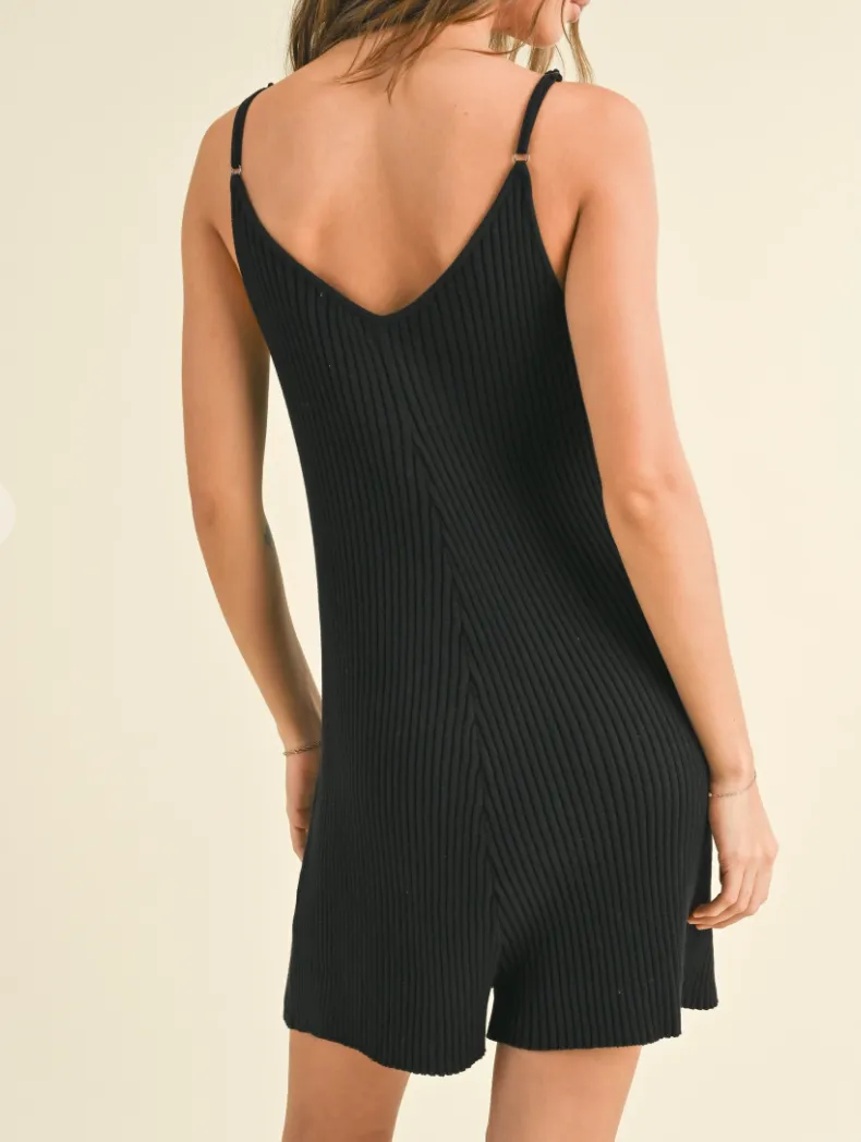 Ribbed Knitted Romper