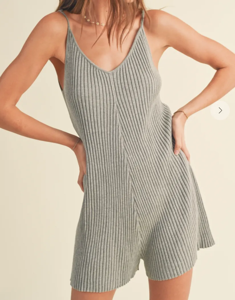 Ribbed Knitted Romper