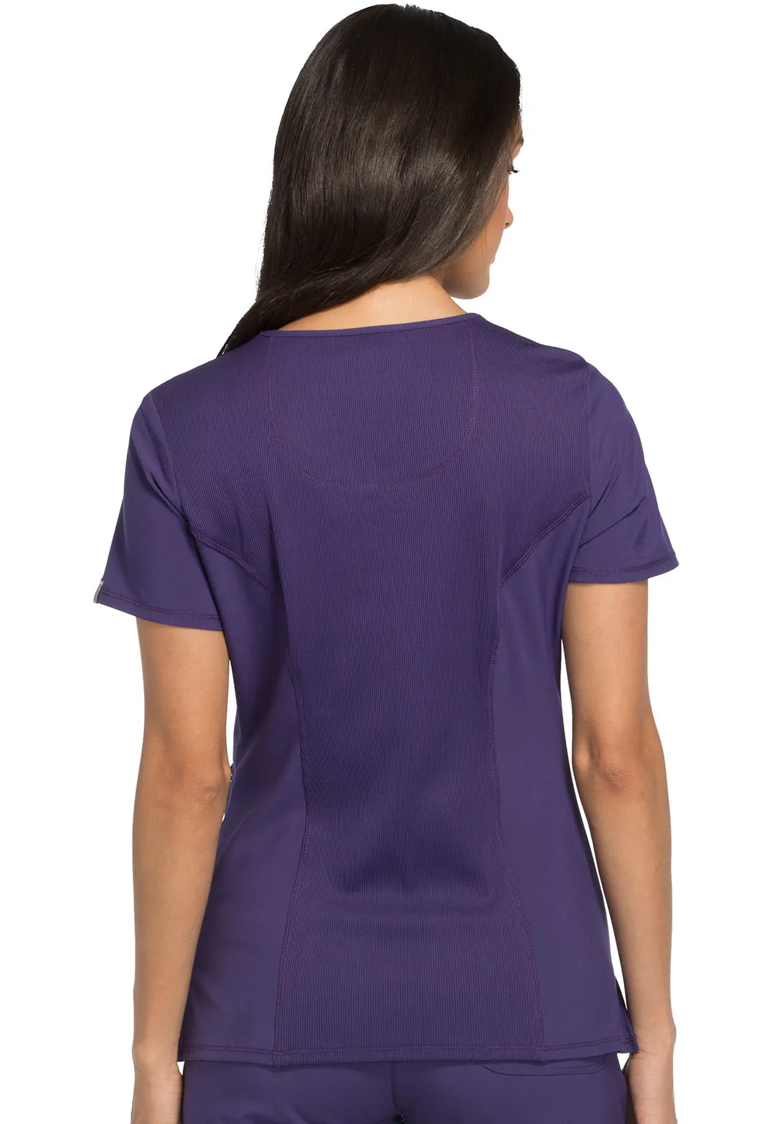 Scrub Top - Cherokee Infinity Women's Mock Wrap Top - Grape, 2625A