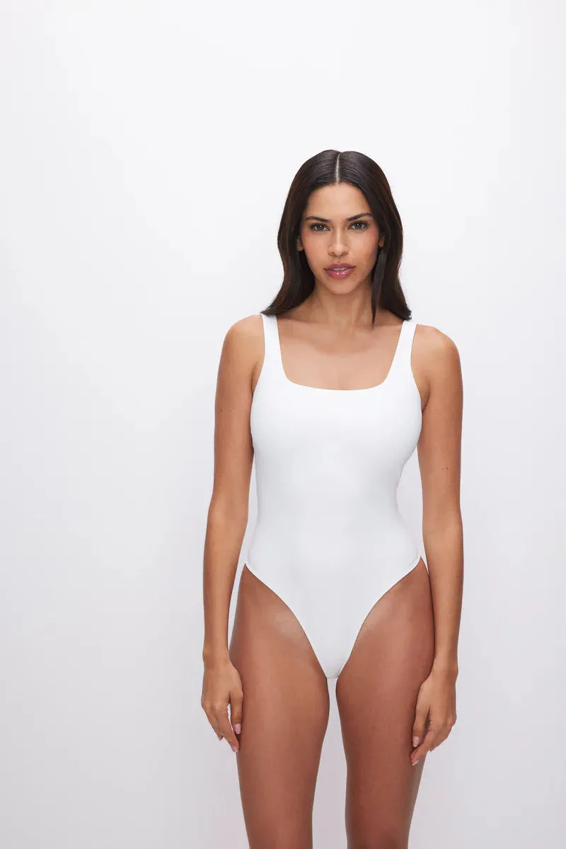 Scuba Modern Tank Bodysuit White - Good American