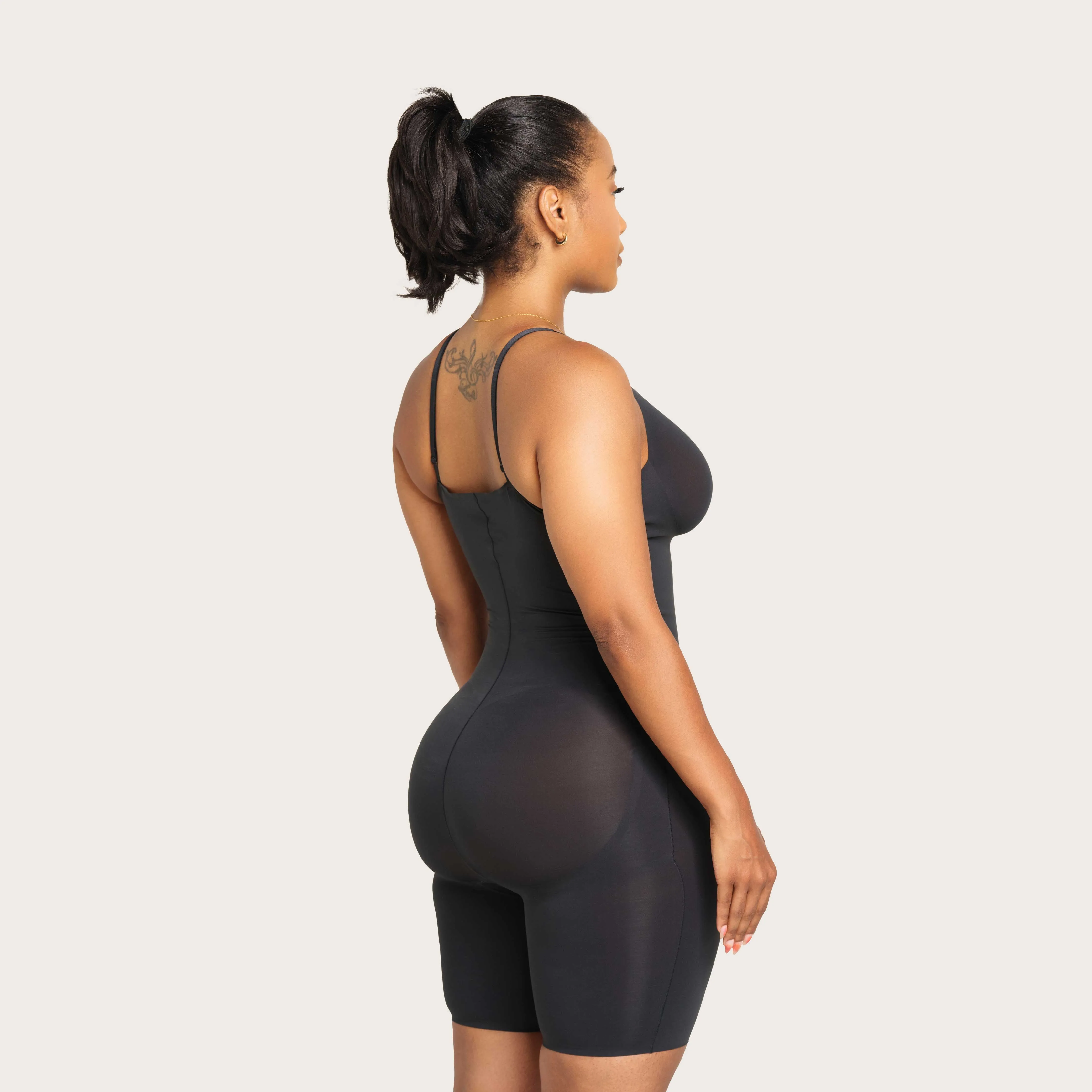 Seamless Above Knee High Compression Bodysuit