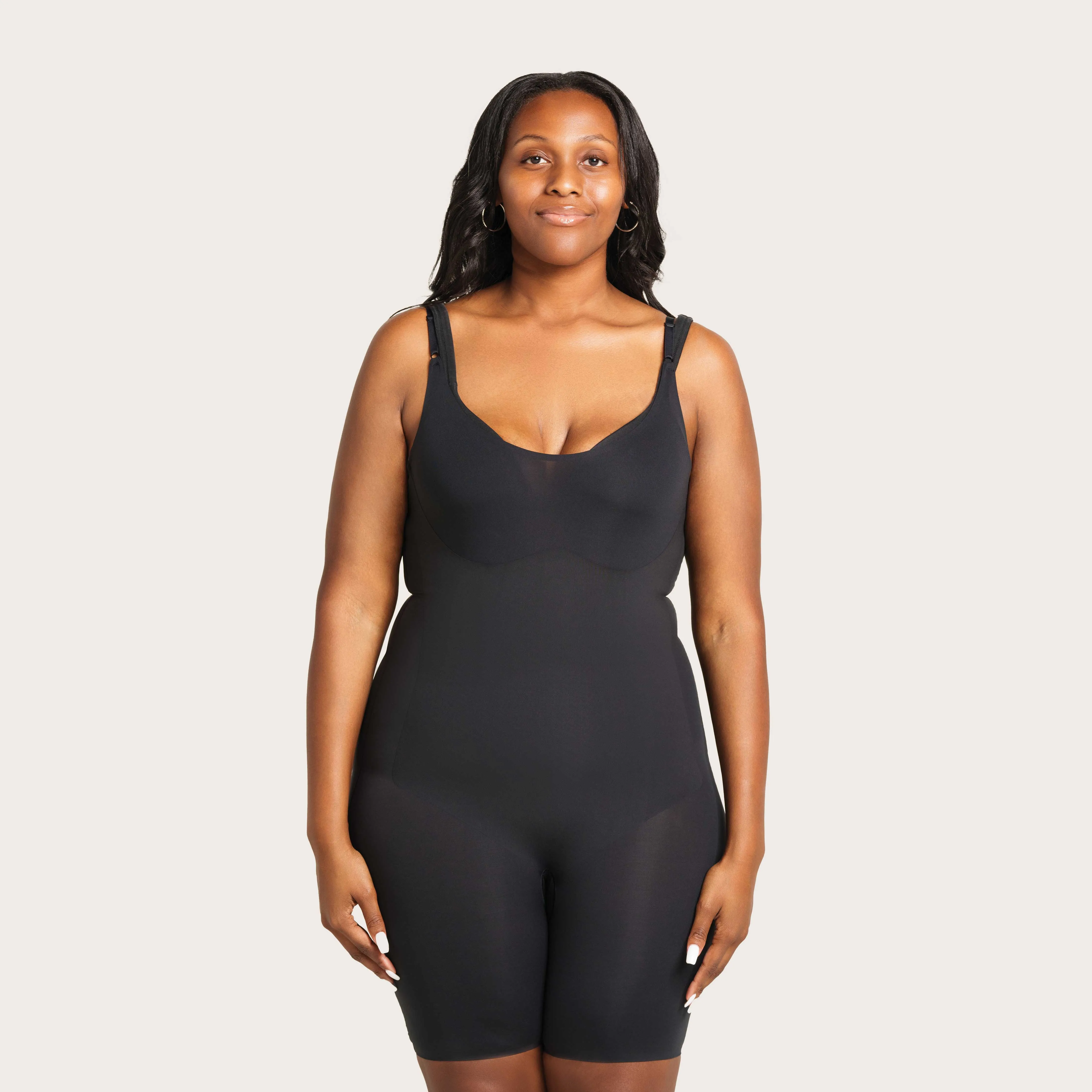 Seamless Above Knee High Compression Bodysuit