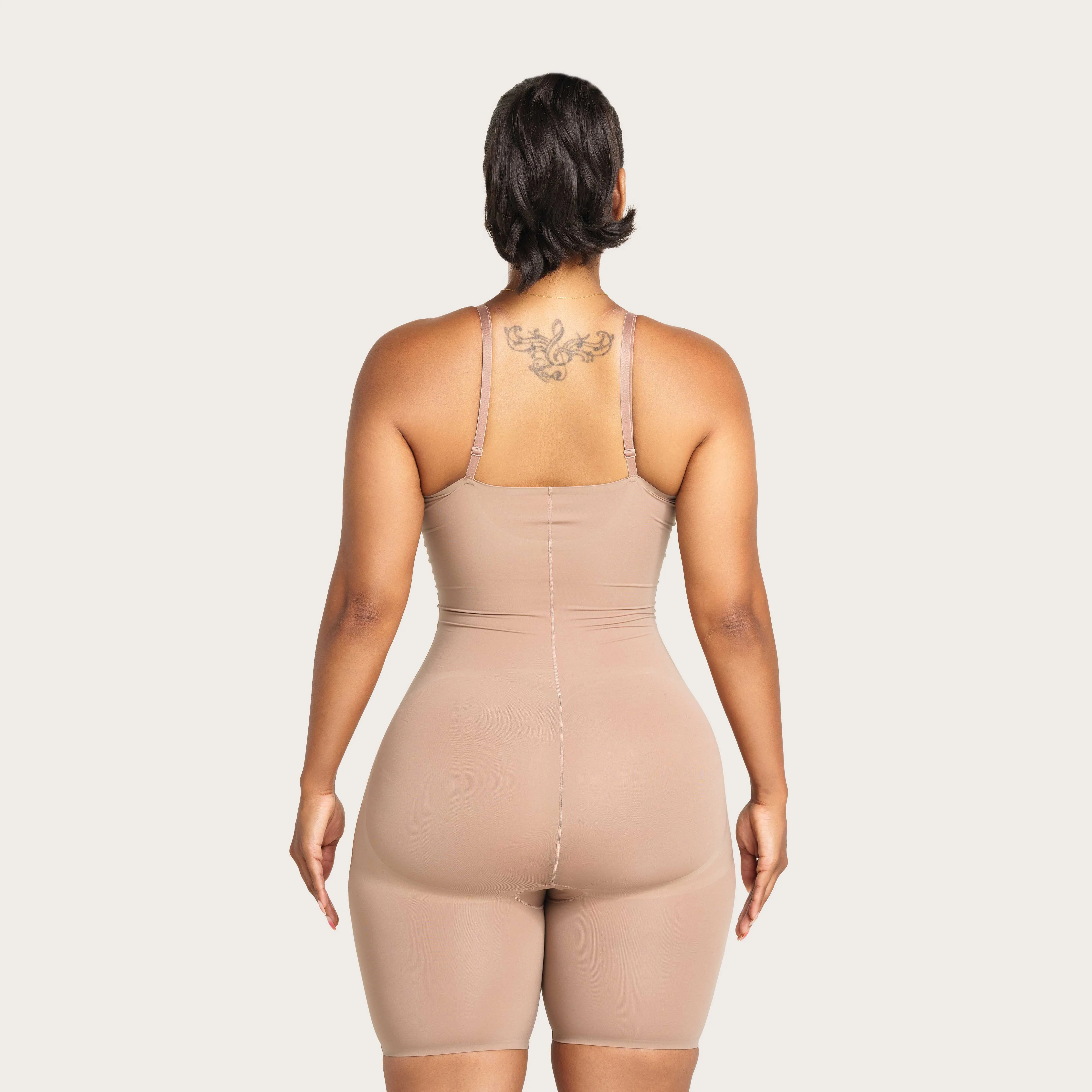 Seamless Above Knee High Compression Bodysuit