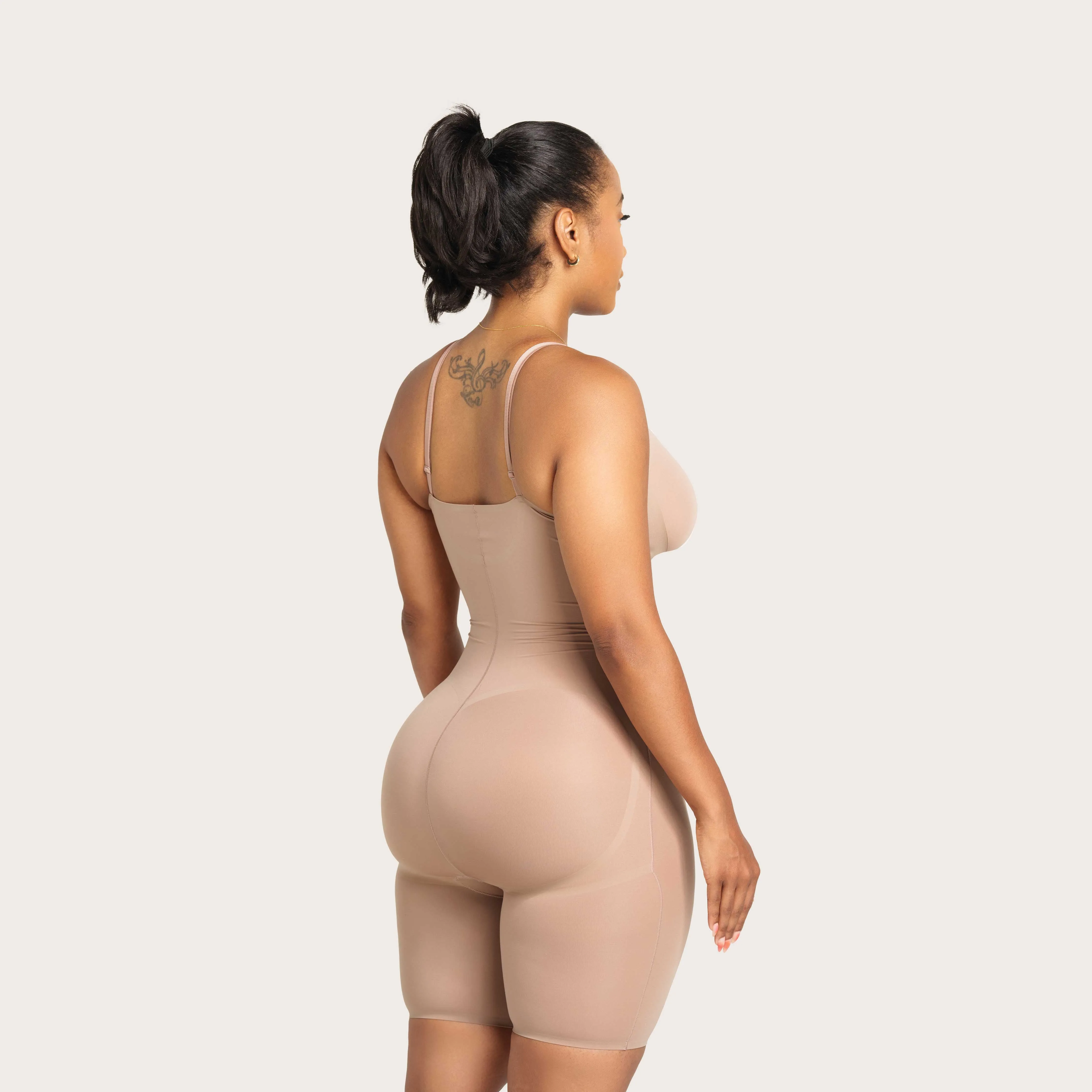 Seamless Above Knee High Compression Bodysuit
