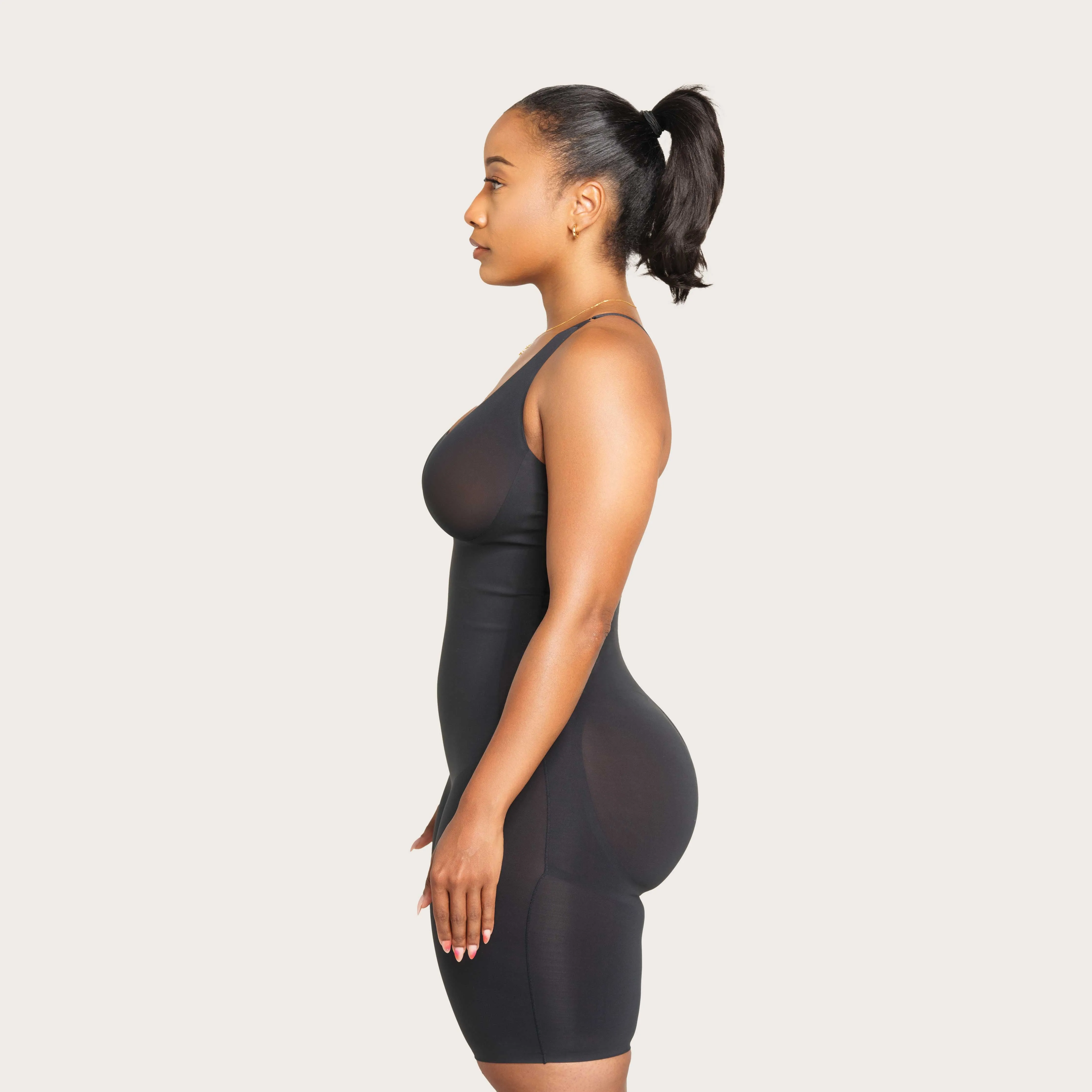 Seamless Above Knee High Compression Bodysuit