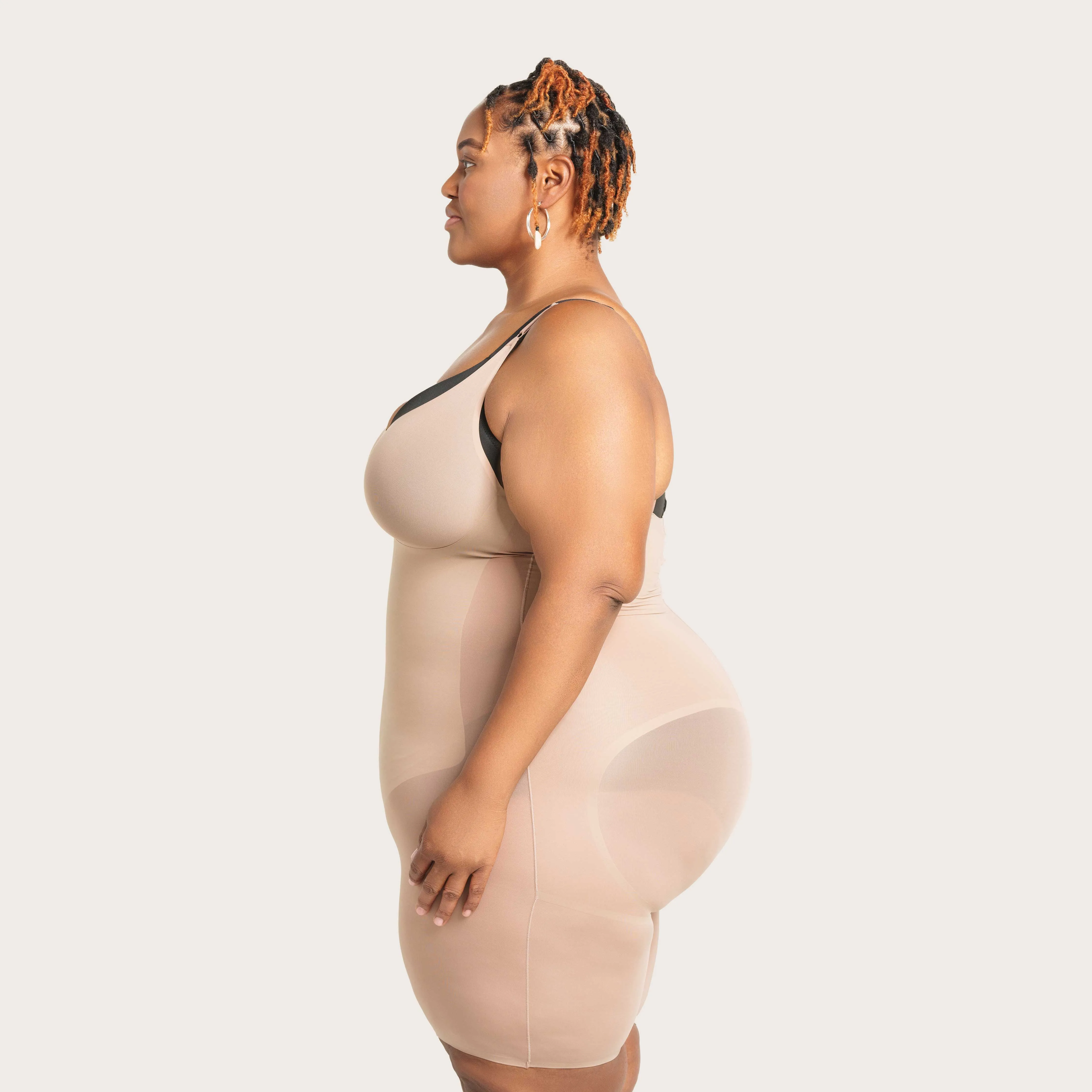 Seamless Above Knee High Compression Bodysuit
