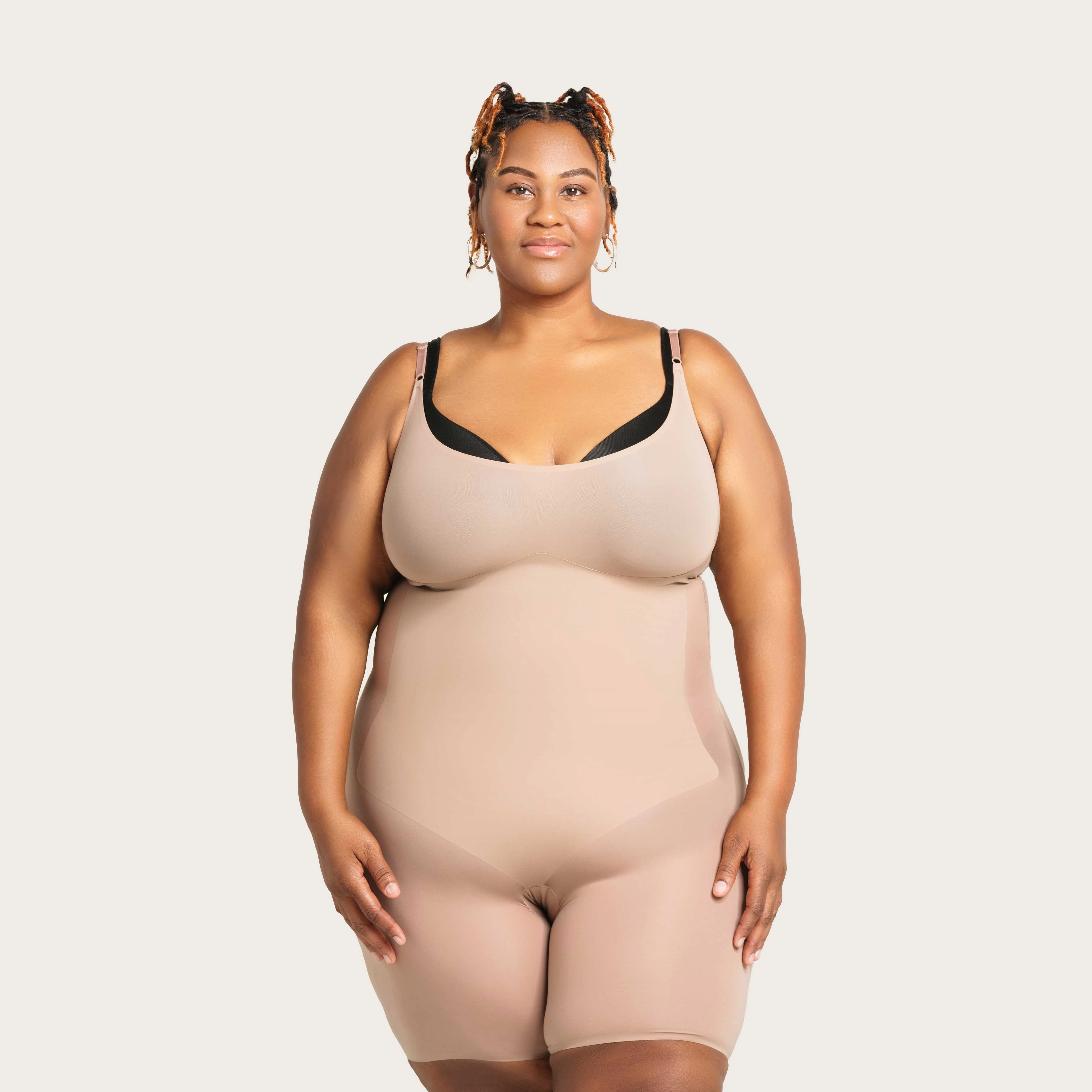 Seamless Above Knee High Compression Bodysuit