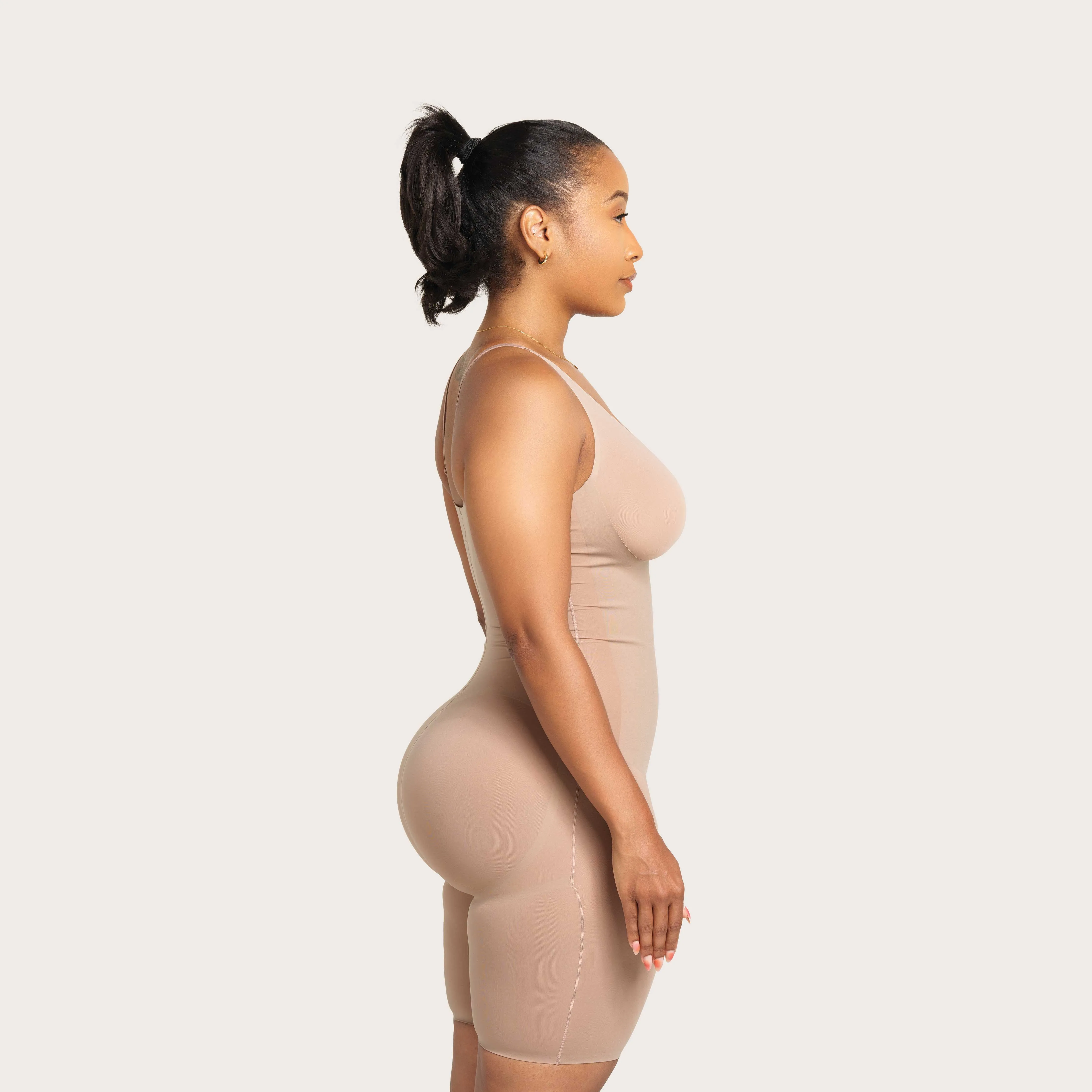 Seamless Above Knee High Compression Bodysuit